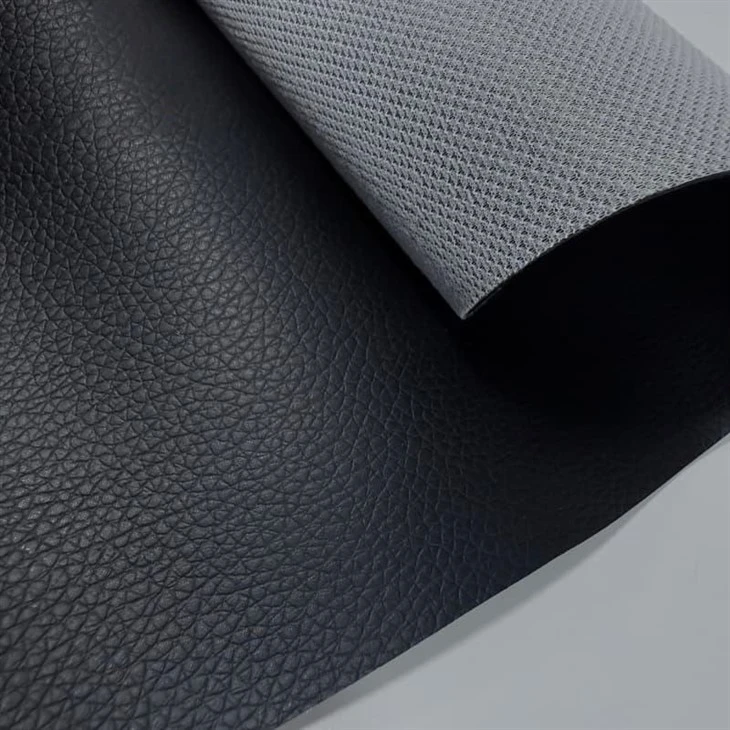 Black PVC Faux Lining Leather high quality